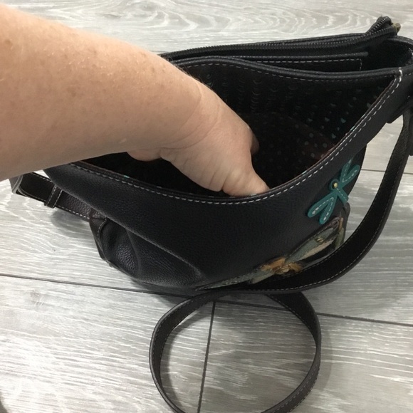 CHALA Dragonfly Vegan Leather Adjustable Crossbody Bag - Picture 7 of 9